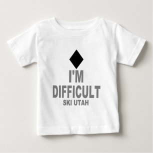 T-shirt Pour Bébé Ski difficile Utah