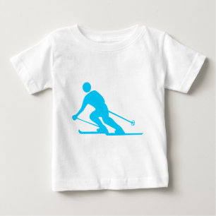 T-shirt Pour Bébé Ski - Sky Blue