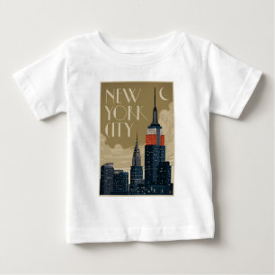T-shirt Pour Bébé Skyline de New York