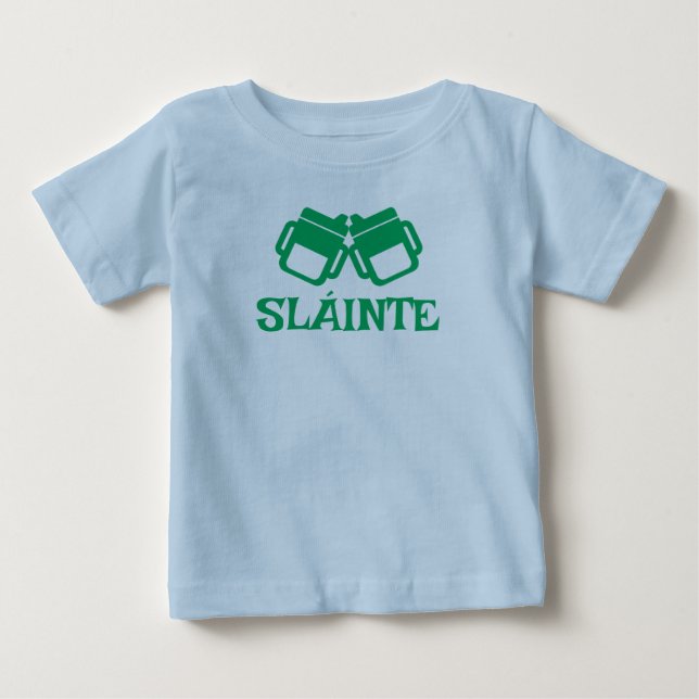 T-shirt Pour Bébé SLÁINTE sippy blue tee (Devant)