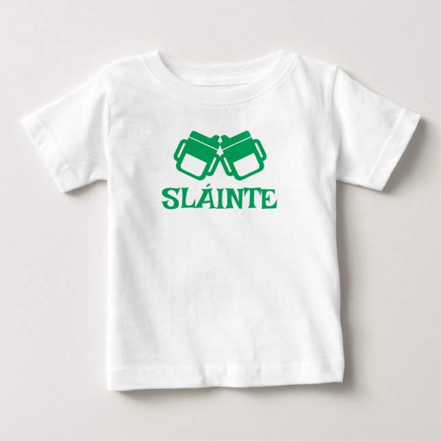 T-shirt Pour Bébé SLÁINTE sippy white tee (Devant)