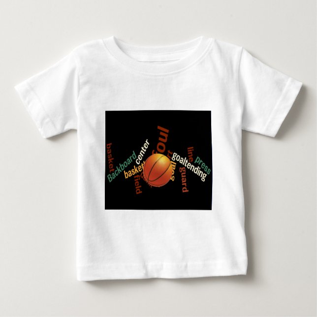 T-shirt Pour Bébé Slam Dunk de Vocabulaire : Basketball Jeu des Cham (Devant)