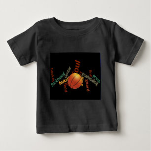T-shirt Pour Bébé Slam Dunk de Vocabulaire : Basketball Jeu des Cham
