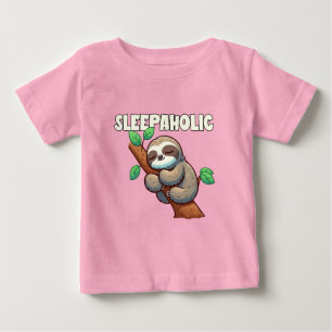 T-shirt Pour Bébé Sleepaholic - Amateurs de sommeil - Sleeping Sloth