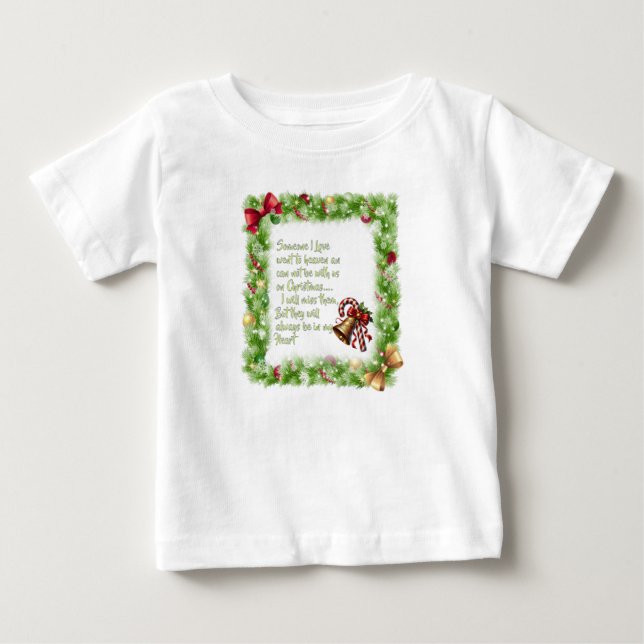 T-shirt Pour Bébé slogan de Noël (Devant)