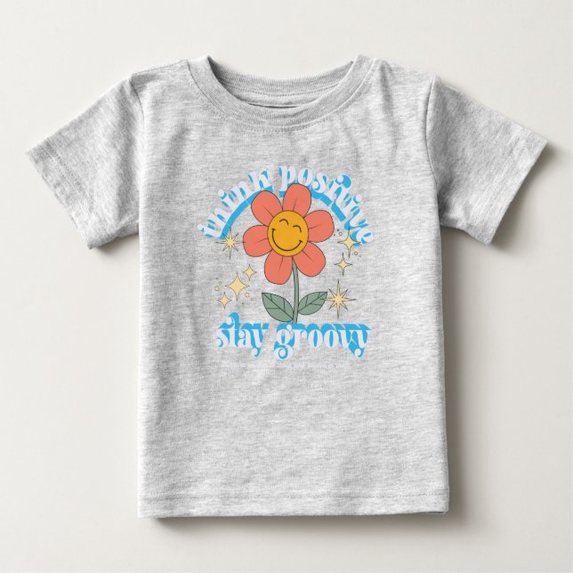 T-shirt Pour Bébé Slogan Super pour un séjour positif (Devant)