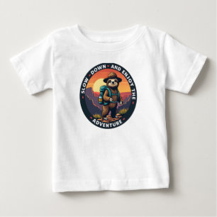 T-shirt Pour Bébé Sloth ralentit et profitez de l'aventure