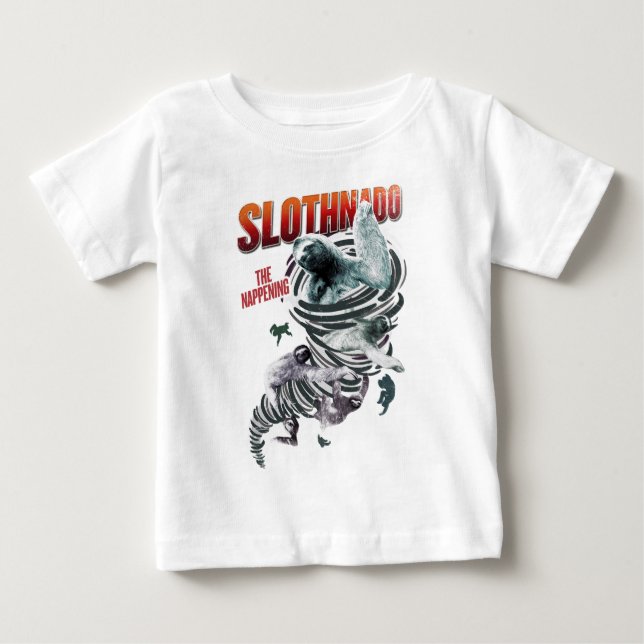 T-shirt Pour Bébé Slothnado : Le Nappening (Devant)