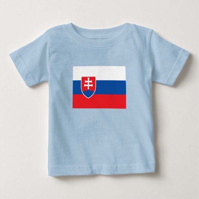 T-shirt Pour Bébé Slovakia Flag (Devant)