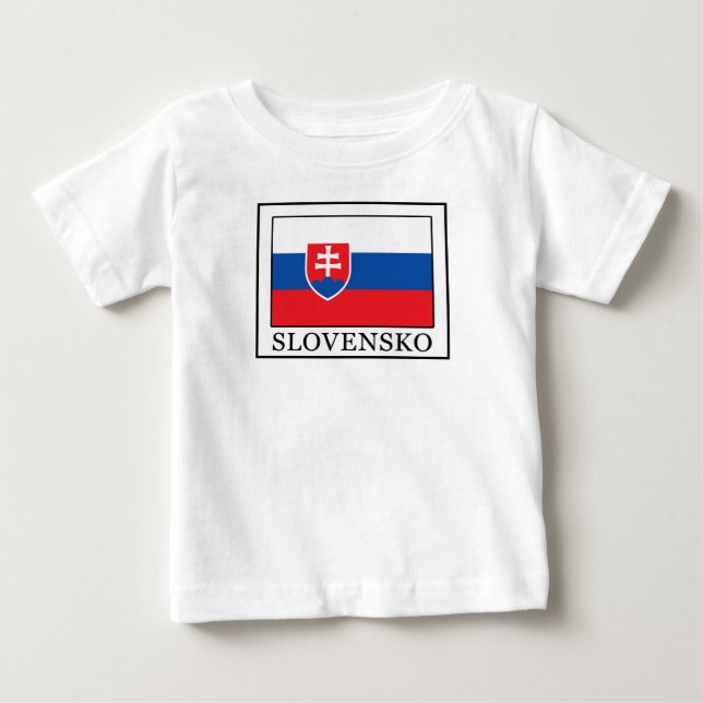 T-shirt Pour Bébé Slovène (Devant)