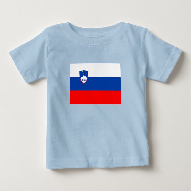 T-shirt Pour Bébé Slovenia Flag (Devant)