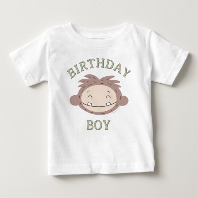 T-shirt Pour Bébé Slumberkins Bigfoot Birthday Boy (Devant)