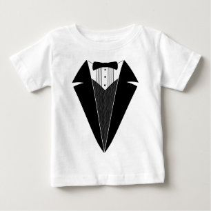T-shirt Pour Bébé Smoking de bébé, noir + Blanc