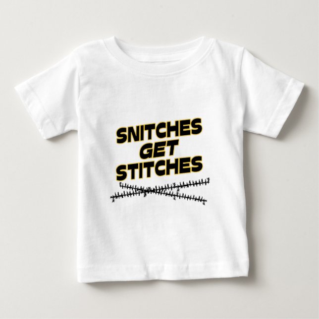 T-shirt Pour Bébé Snitches Obtenir des points (Devant)