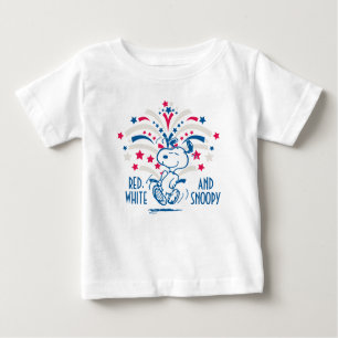 T-shirt Pour Bébé Snoopy 4 juillet Danse