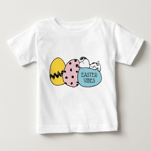 T-shirt Pour Bébé Snoopy - Bonne Pâques (Devant)