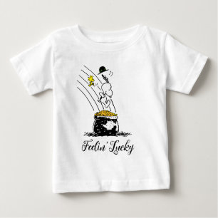 T-shirt Pour Bébé Snoopy Jumping dans le pot d'or