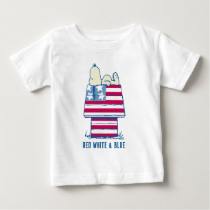 T-shirt Pour Bébé Snoopy sur 4 juillet Dog House