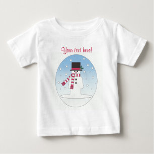 T-shirt Pour Bébé Snowman - Personnalisé