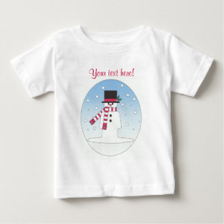 T-shirt Pour Bébé Snowman - Personnalisé