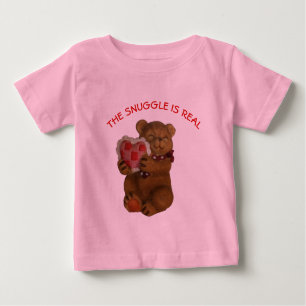 T-shirt Pour Bébé Snuggle est vrai ours en peluche