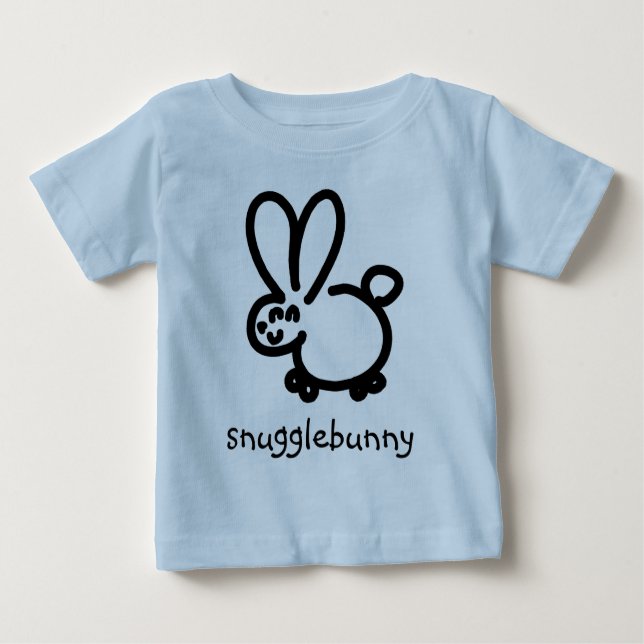 T-shirt Pour Bébé snugglebunny (Devant)