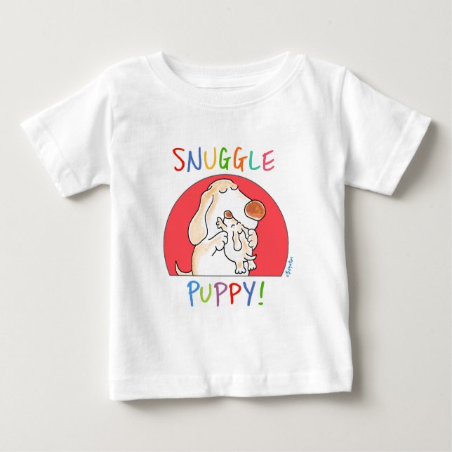 T-shirt Pour Bébé SNUGLE PUPPY ! par Sandra Boynton (Devant)