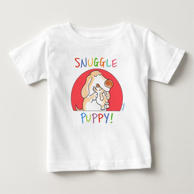 T-shirt Pour Bébé SNUGLE PUPPY ! par Sandra Boynton (Devant)