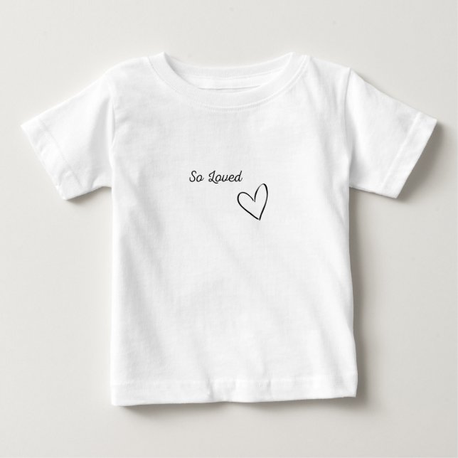 T-shirt Pour Bébé "So Loved" Enfants Tee (Devant)
