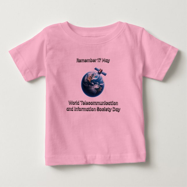 T-shirt Pour Bébé Société mondiale des télécommunications et de l'in (Devant)