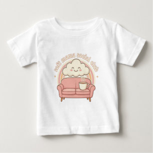 T-shirt Pour Bébé Soft Mama Social Club Design Arc-en-ciel M Douce
