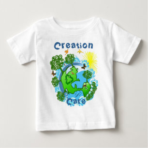T-shirt Pour Bébé Soin de la création La Terre avec toutes les créat