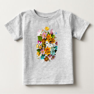 T-shirt Pour Bébé Soins floraux - Hommage floral aux infirmières