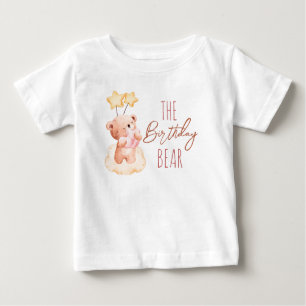 T-shirt Pour Bébé Soirée d'anniversaire à l'ours en peluche
