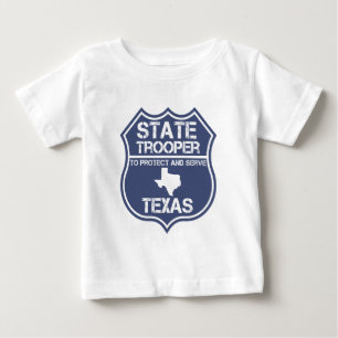 T-shirt Pour Bébé Soldat de la cavalerie d'état du Texas à protég