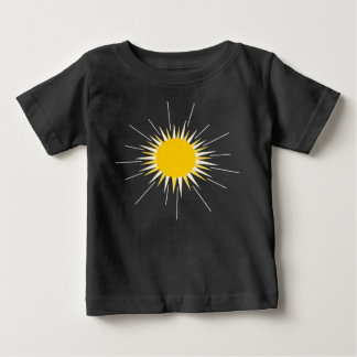 T-shirt Pour Bébé Soleil brillant jaune brillant