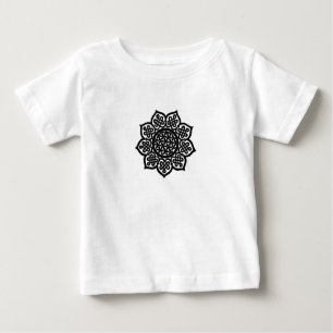 T-shirt Pour Bébé SOLEIL GOTHIQUE Noir Blanc Celtique Knots Baby T-s