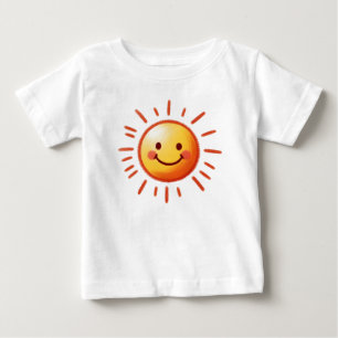 T-shirt Pour Bébé Soleil tiré