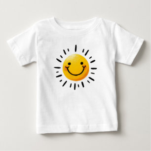 T-shirt Pour Bébé Soleil tiré