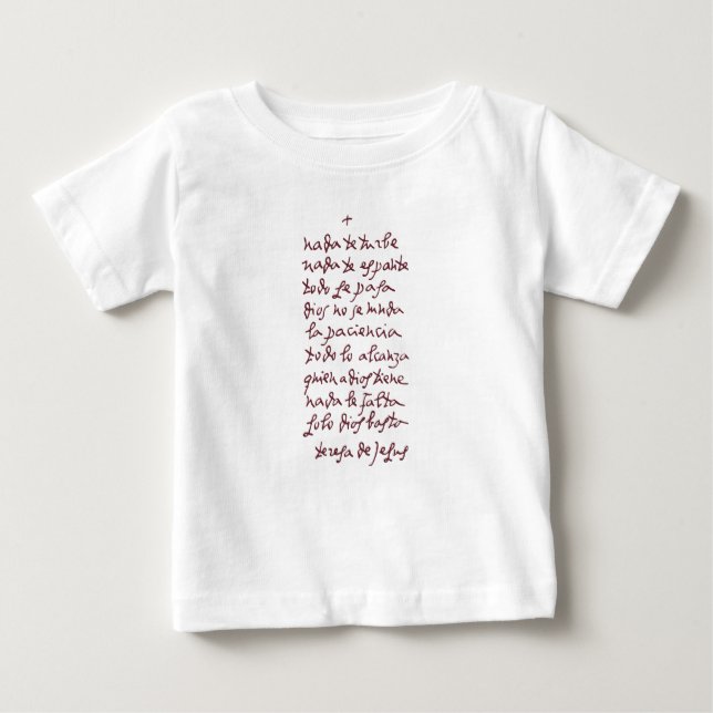 T-shirt Pour Bébé Solo Dios basta (Ne vous inquiétez pas) (Devant)