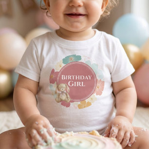 T-shirt Pour Bébé Some Bunny is One Anniversaire Fille de Lapin 