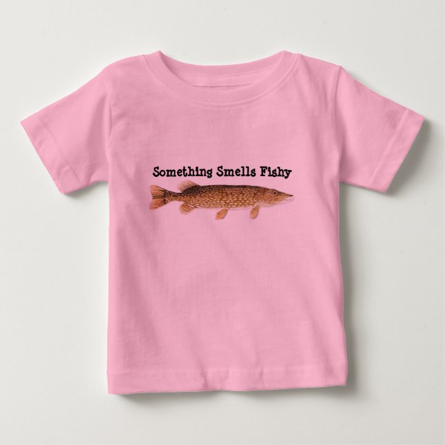 T-shirt Pour Bébé Something Smells Fishy Apparel (Devant)