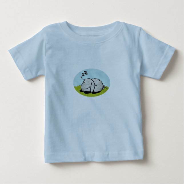 T-shirt Pour Bébé Sommeil de lapin (Devant)