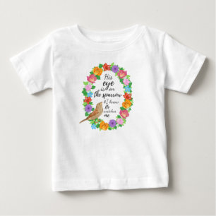 T-shirt Pour Bébé Son oeil est sur le moineau Christian Baby Top
