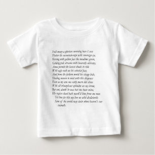 T-shirt Pour Bébé Sonnet # 33 par William Shakespeare