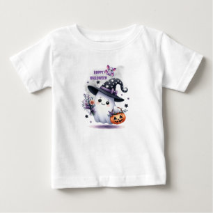 T-shirt Pour Bébé Sorcière d'Halloween Sorcellerie Magiciens Château