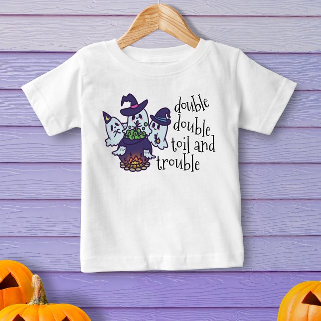 T-shirt Pour Bébé Sorcières fantômes Cauldron Citations classiques H (Dress up your little one in this bewitching baby tee!)