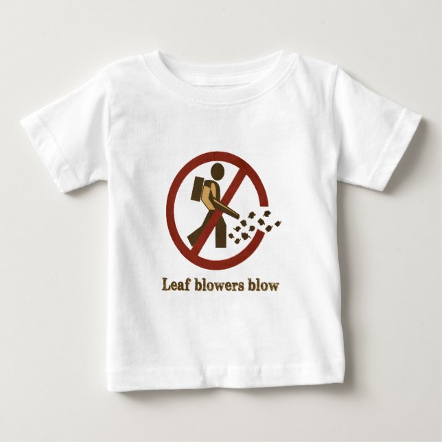 T-shirt Pour Bébé souffle de souffleur de feuilles (Devant)
