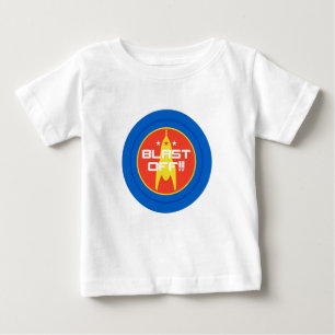 T-shirt Pour Bébé Soufflez ! ! Le rétro espace Rocket de la