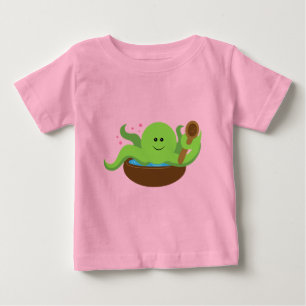 T-shirt Pour Bébé Soupe d'octopus